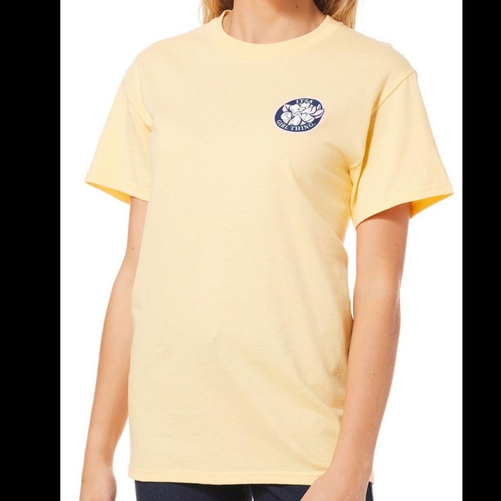 itsa girl thing yellow shirt